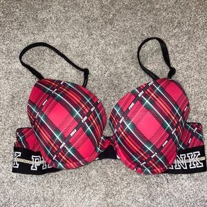 Pink 34B push up bra